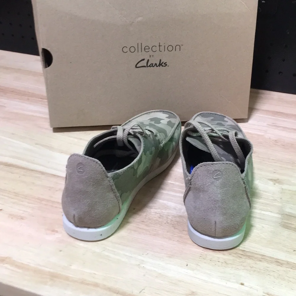 New WB‎ Mens Clarks Collection Men's Camouflage Casual Lace-Up Shoes